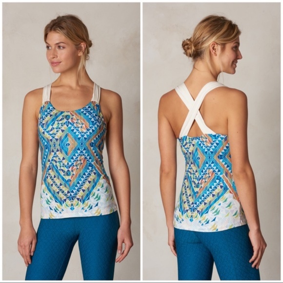 Prana Tops - Prana Phoebe Top Cove Firefly Tank